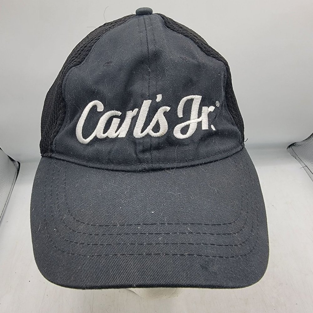 Carls Jr Burgers Employee Work Baseball Cap Hat Adjustable Fast Food Casual